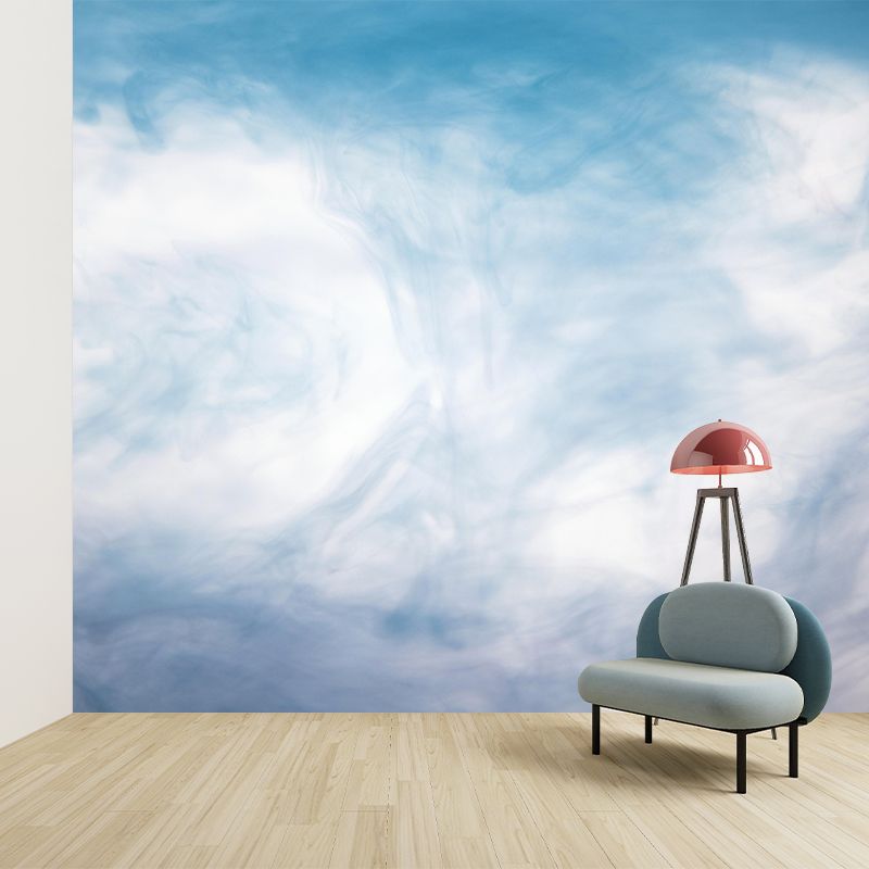 Modern Style Ink Blooming Mural Decal Novelty Mildew Resistant Abstract Wall Art