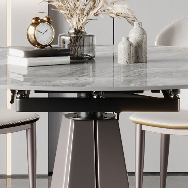 Glam 1/5/7 Pieces Dining Set Rectangular Sintered Stone Dining Table Set