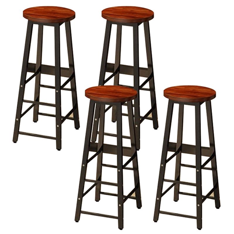 Contemporary Style 1/4/5/9 Pieces Solid Wood Rectangular Bar Table Set for Indoor