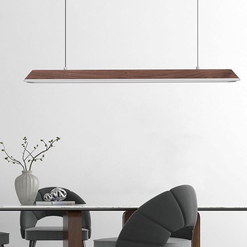 Géométrie Shape Island Light Modern Style Metal 1-Light Pendant Lightture en marron