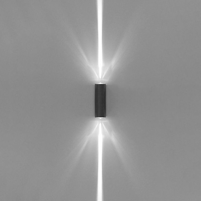 Metallische rechteckige Wandleuchter leichter einfacher Stil schwarzer Finishwandlampe