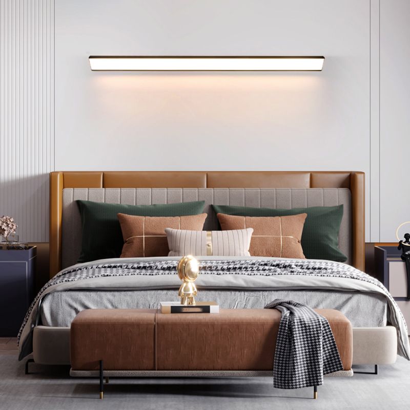 Moderne Aluminiumwandleuchte lange Streifenform 1 leichte Wandleuchten für Wohnzimmer