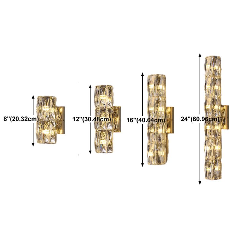 Postmodern Style Wall Light Crystal Wall Sconce Light for Living Room
