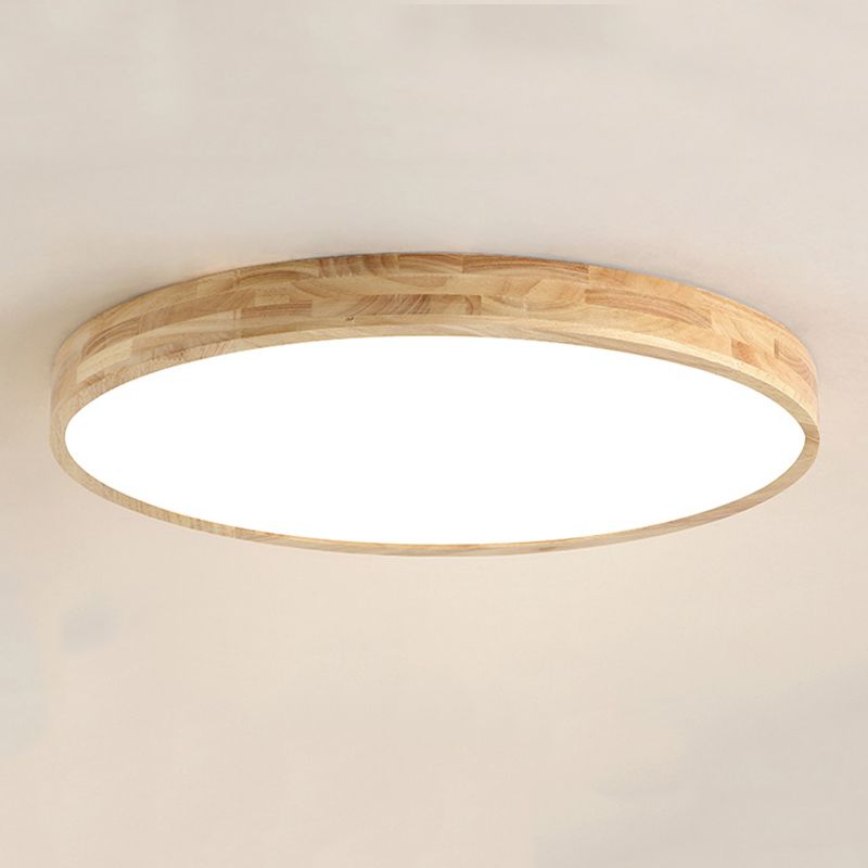 Metal Geométrico Flush Techo Ligero moderno 1-Luz de techo de luz de techo en marrón