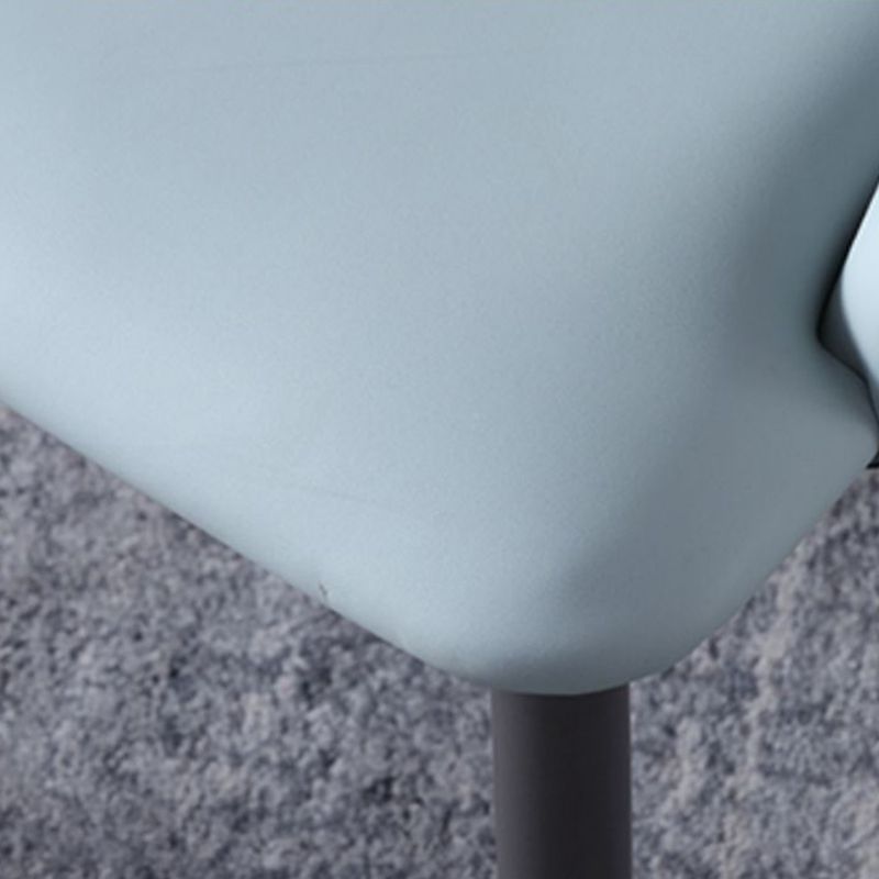 Contemporary Kitchen Chairs Dining Arm Side Chairs with Metal Legs