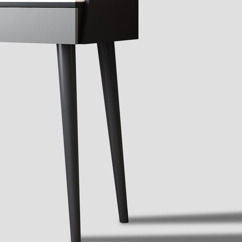 Contemporary Engineered Wood Vanity 37.8" H Vanity Set with Stool