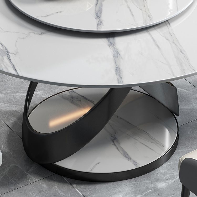 Sintered Stone Top Table Round Dining Table for Home Kitchen Dinner Furniture