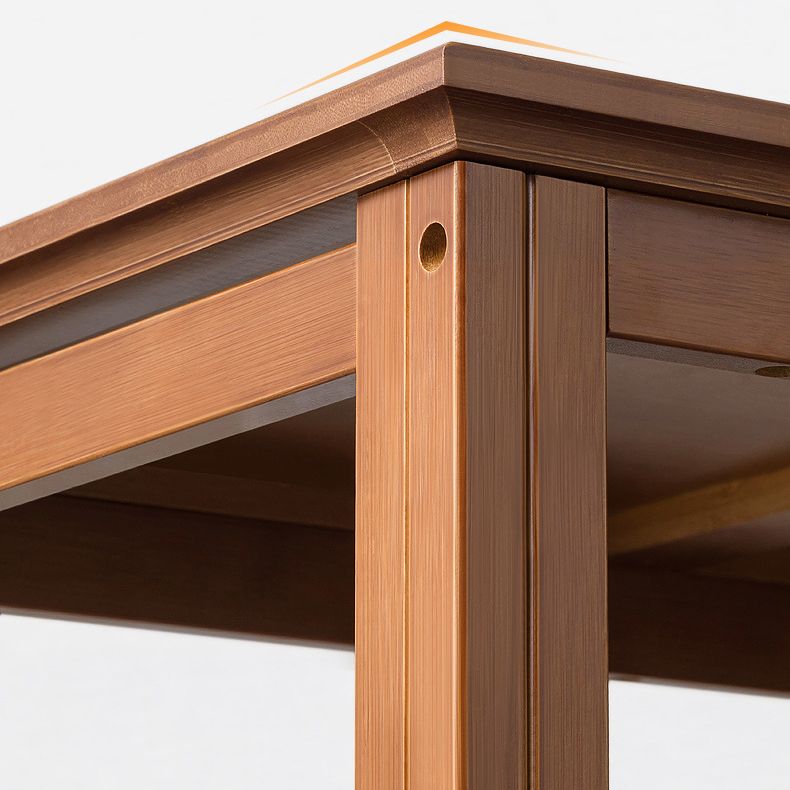 Modern Open Bookshelf Rectangle Wood Bookcase with Shelves for Home