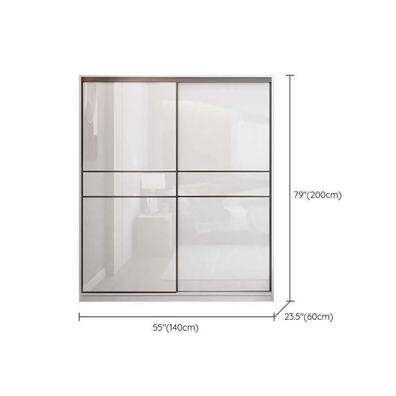 Contemporary Engineered Wood Wardrobe Home Freestanding Wardrobe