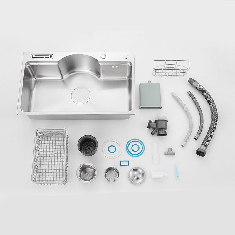 Modern Style Kitchen Sink Dirt Resistant Drop-In Kitchen Sink