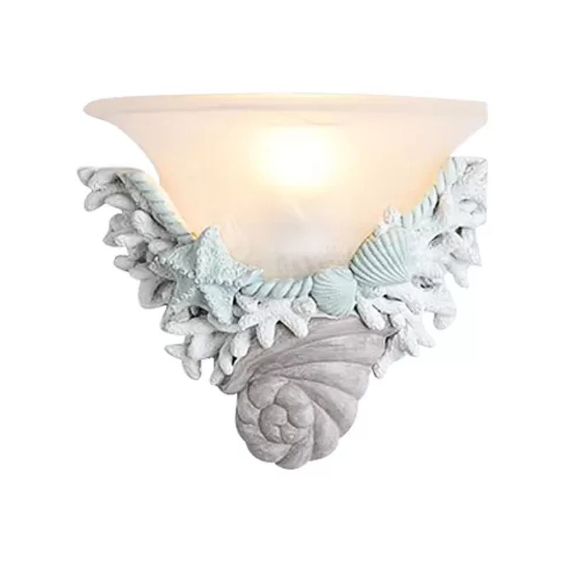 Modern Stylish Bell Wall Light with Shell 1 Bulb LED Wall Lamp for Baby Kid Bedroom