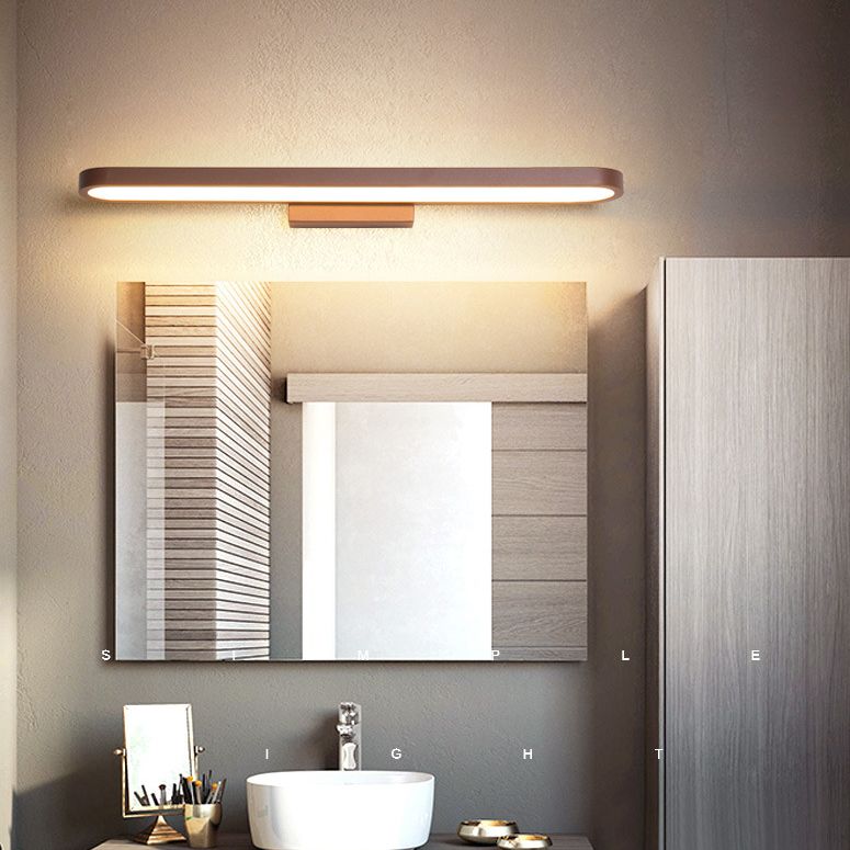 Modern Minimalist Style Rectangular Vanity Wall Lights Acrylic Single Vanity Lamp