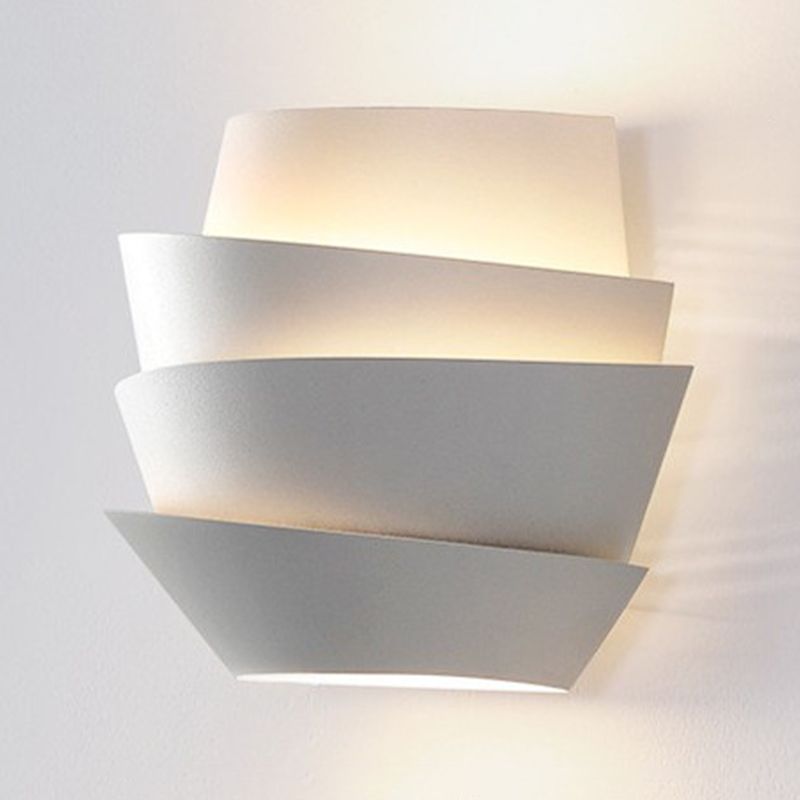 2 - Light Kids Style Wall Mounted Fixture Unique Metal Wall Sconce in White