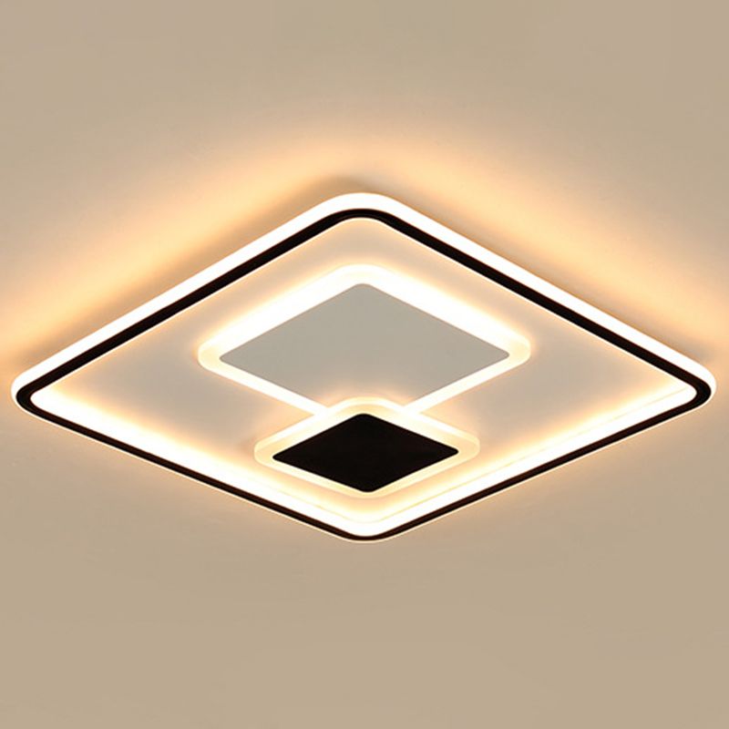 1-Light Metal Led Bündig Mount Deckenbefestigung Modern Style Geometrische Flush Mount Lights