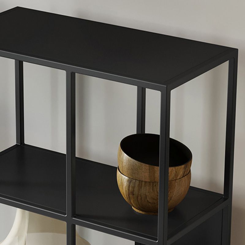 5-Shelf Modern Metal Bookshelf Etagere Open Shelf Bookcase in Burnish