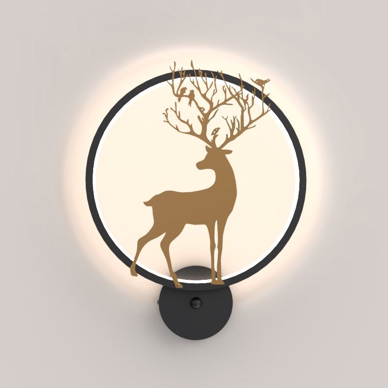 Modernist Wall Sconce LED Minimalism Deer Wall Mounted Light for Dining Room