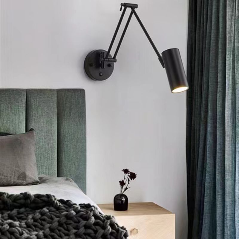 Single Golden/Black Modernism Wall Mounted Sconce Metal Wall Light for Foyer