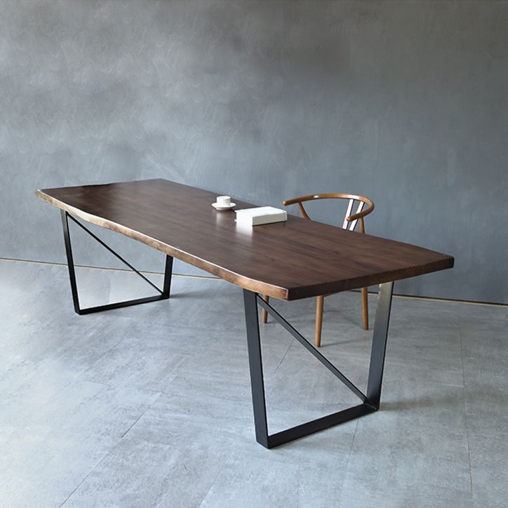 Industrial Solid Wood Dining Table Set 1/2/4 Pisces Dinette Set in Natural