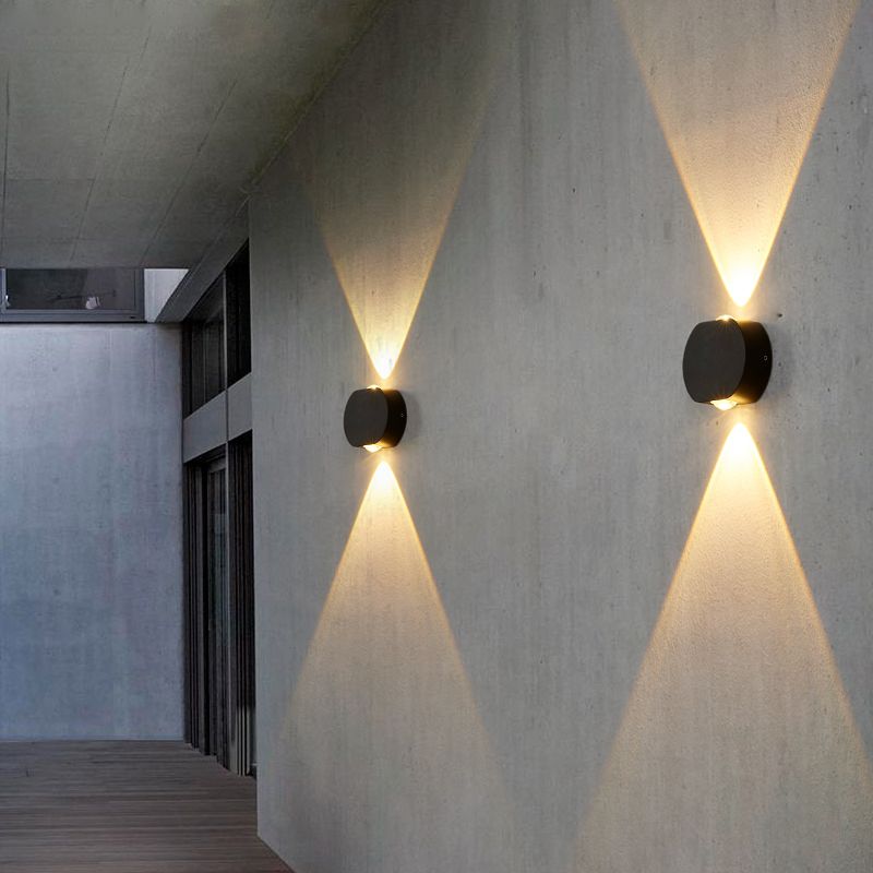 Square Shape Metal Wall Lighting Modern Style Multi Lights Wall Mounted Lighting