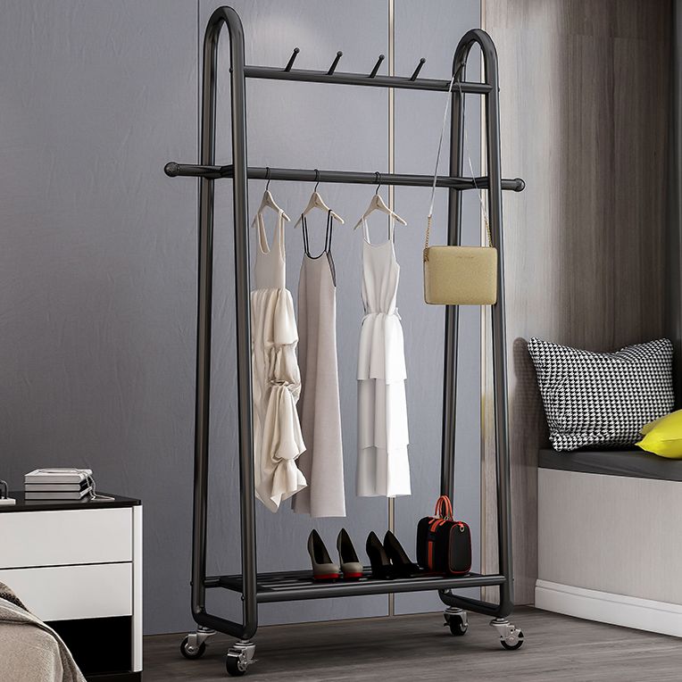Industrial Style Coat Rack Metallic Free Standing Hooks Design Coat Rack