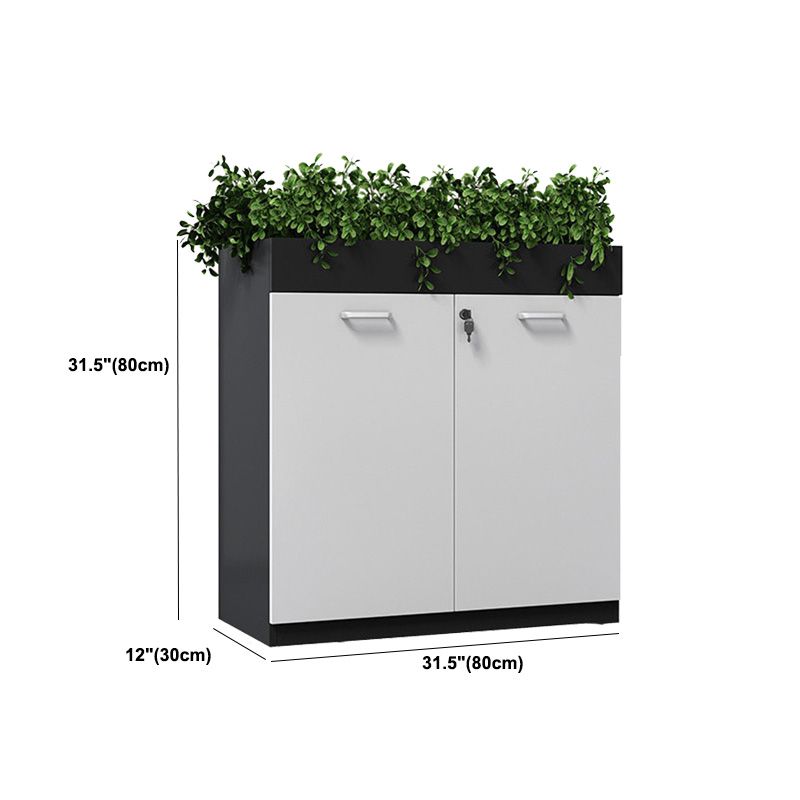 11.8"W Wood Bookshelf with Geometric Multi Layers Bookcase in Dark Taupe (without Plant)