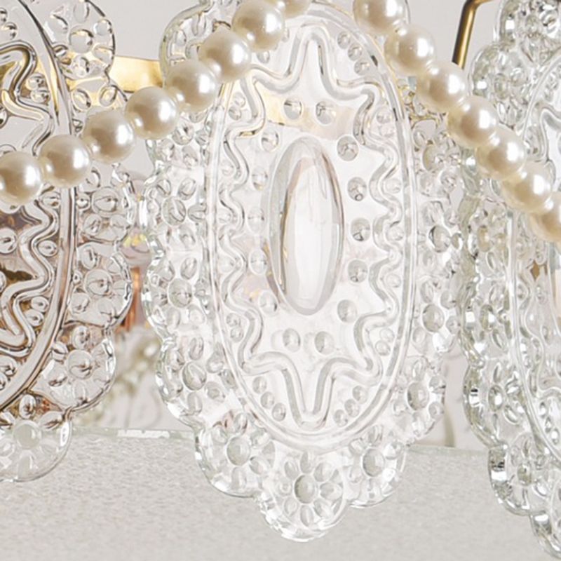 Contemporary Ceiling Light Creative Flush Mount Ceiling Light Fixture with Glass Shade