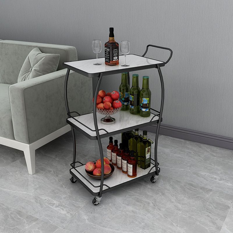 Manufactured Wooden Prep Table Dining Room Rolling Prep Table