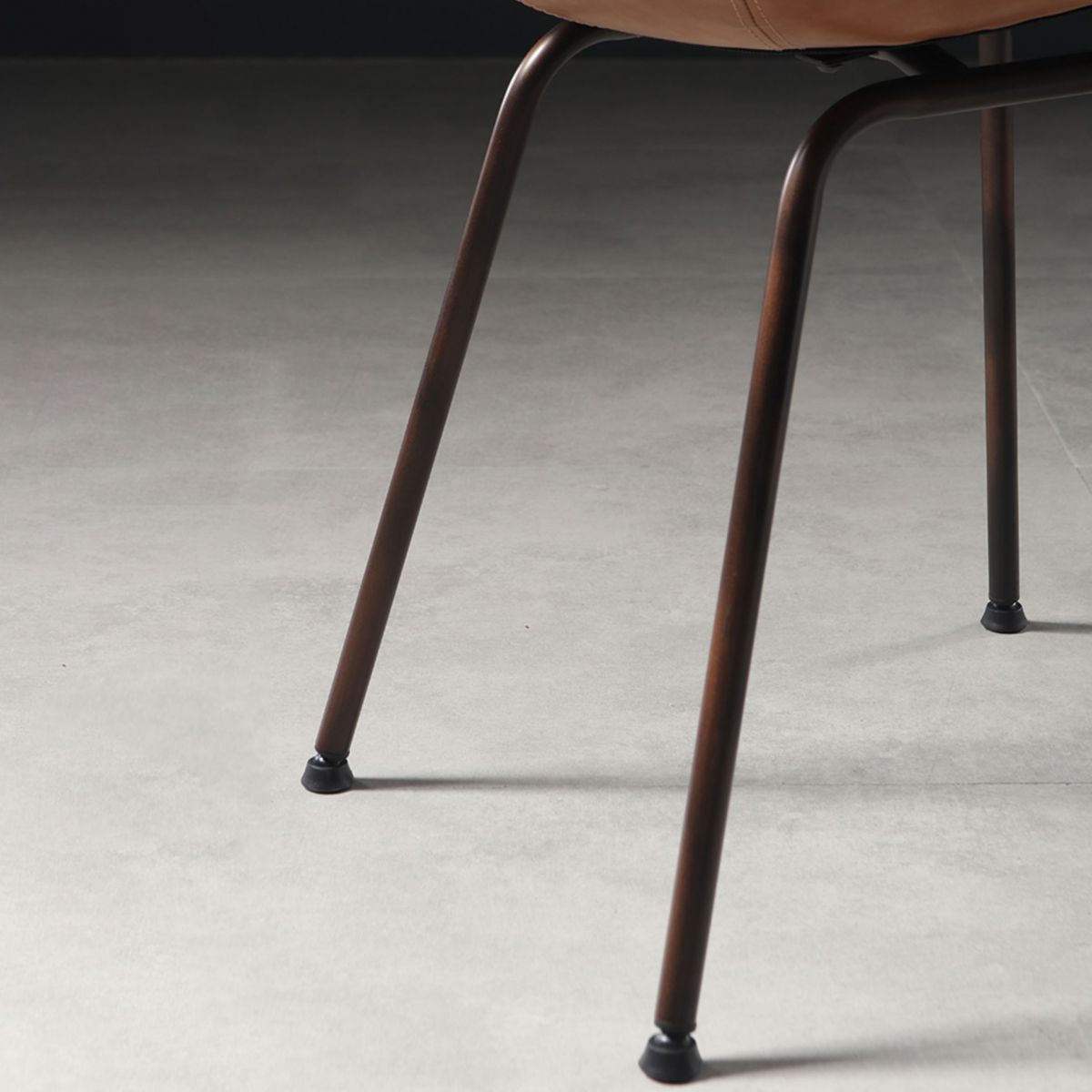 Industrial Style Metal Matte Finish Dining Arm Chair Solid Back Dining Chair