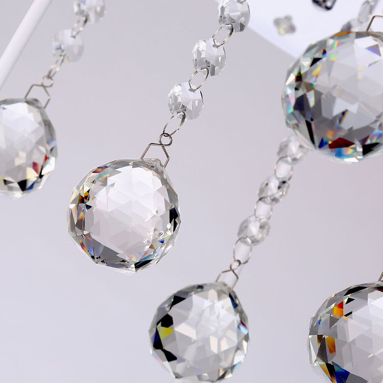 Cluster sphère pendentif léger nordique cristal 3 bulb lempe suspension du plafond