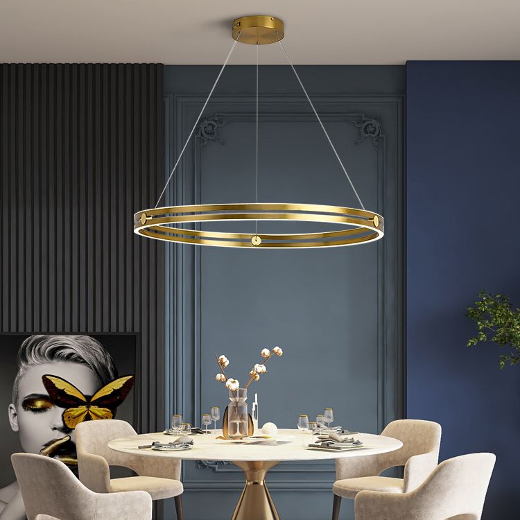 Modern Minimalism LED Pendant Light Silicone Linear Chandelier for Living Room