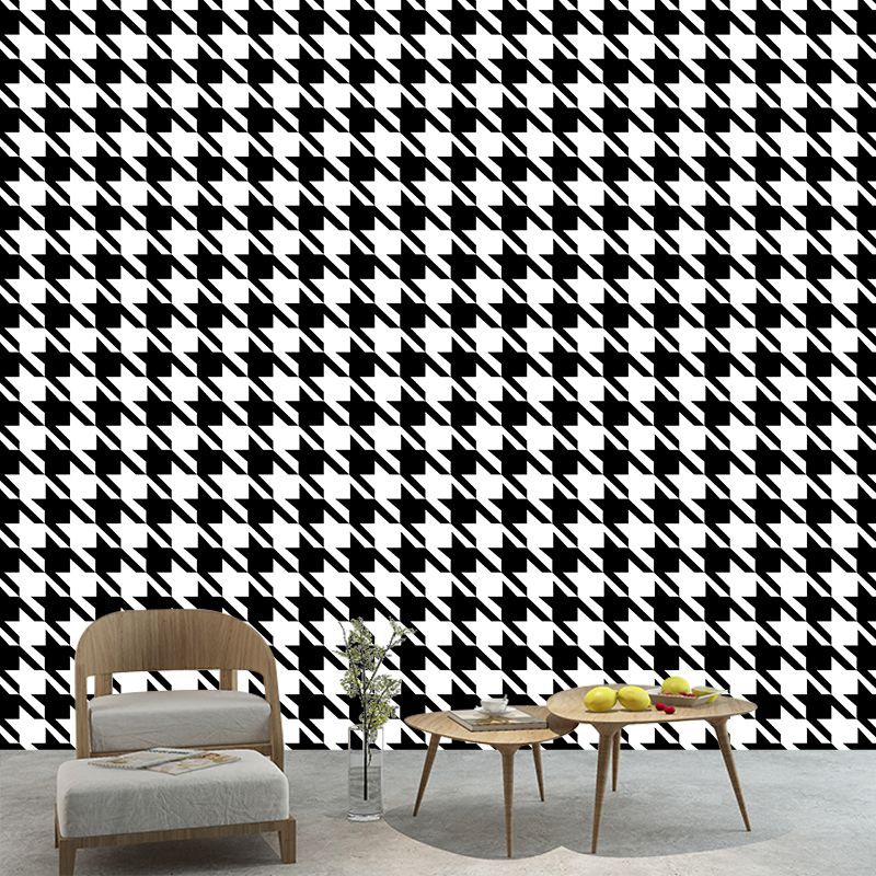 Modern Geometry Mural Wallpaper Stain-Proof Modernist Wall Decor for Home