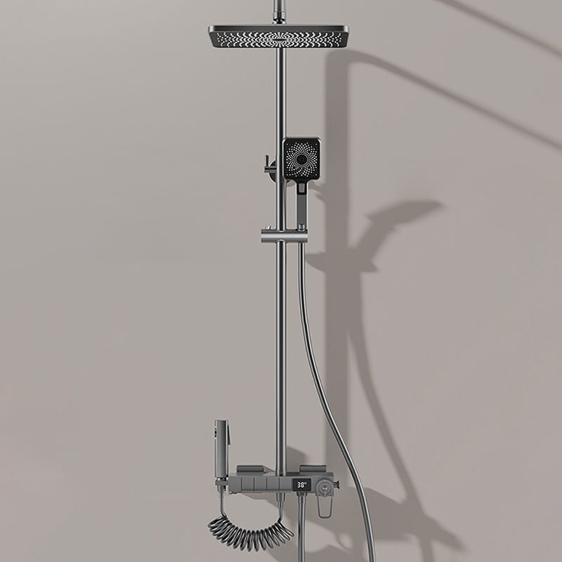Contemporary Style Shower System Copper Spot Resist Wall Mounted Shower System