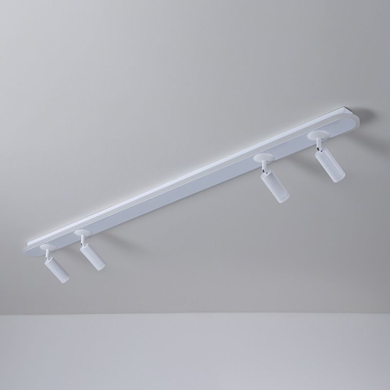 El semi - integrado LED de barra ovalada está instalado en la lámpara de pantalla de acrílico interior de la lámpara de aluminio creativa moderna.