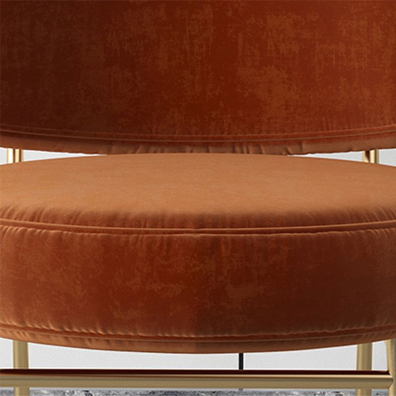 Glam Style 26" Wide Fixed Back 4 Legs Sponge Armless Side Chair