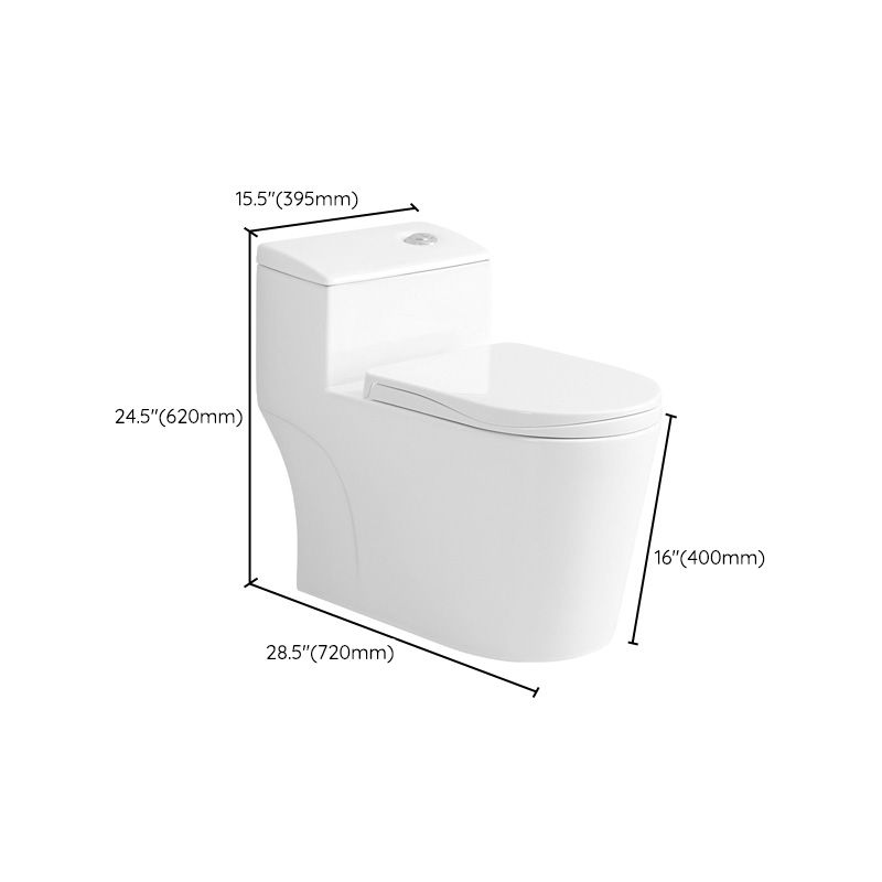 Modern Siphon Jet Toilet Bowl One Piece Bidet Toilet with Seat for Bathroom