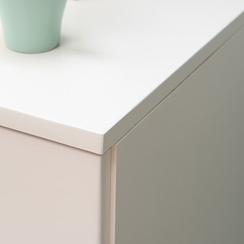 Contemporary Chest Wooden Horizontal Combo Dresser with Drawer