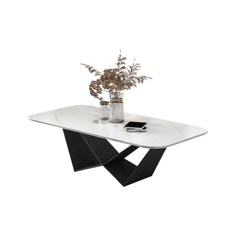 Slate Top Coffee or End Table Abstract Coffee Table, 17.71" High