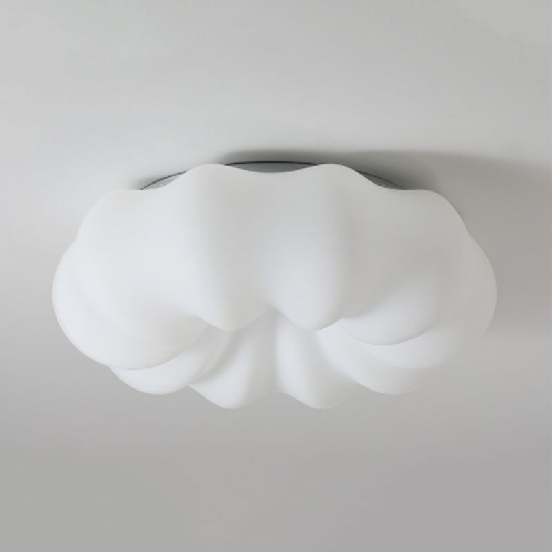 White Flush Mount Lighting Modernism Metal Ceiling Light for Hallway