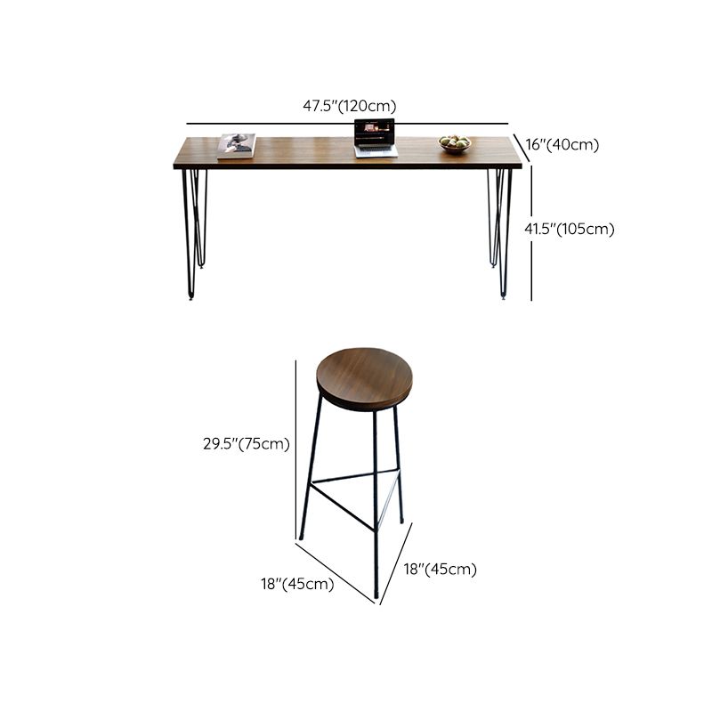 1/4/5 Pieces Pub Table Set Modern Solid Wood Counter Height Set