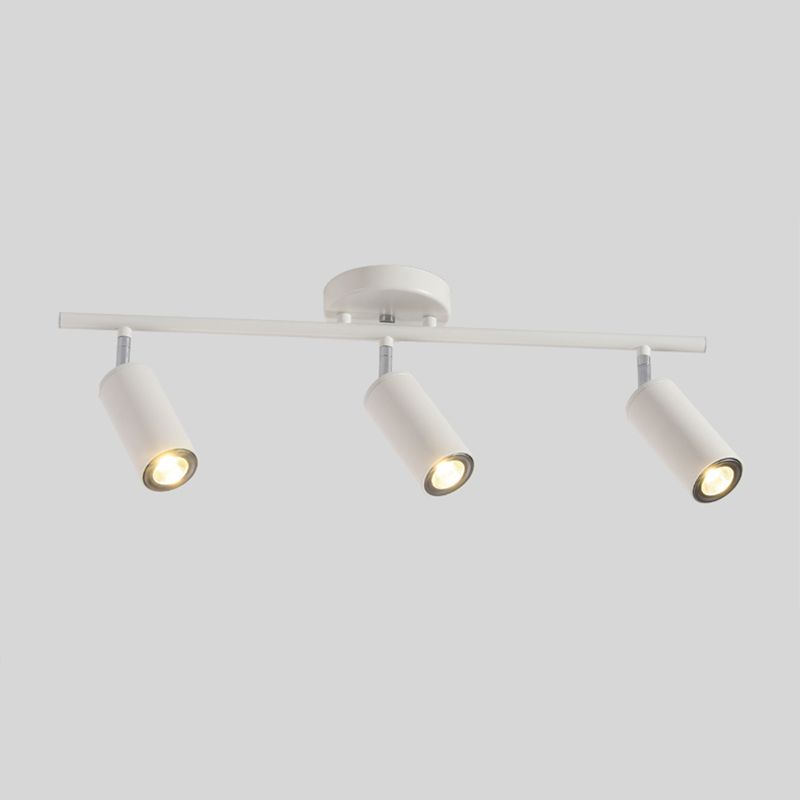 Zylindrische LED-Schienen-Deckenleuchte, moderne Aluminium-Unterputzmontage für Schlafzimmer