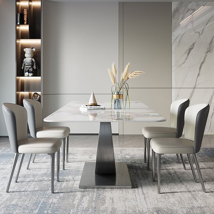 Modern 1/4/5/7/8 Pieces Dining Set Rectangle Dining Table Set for Home Use