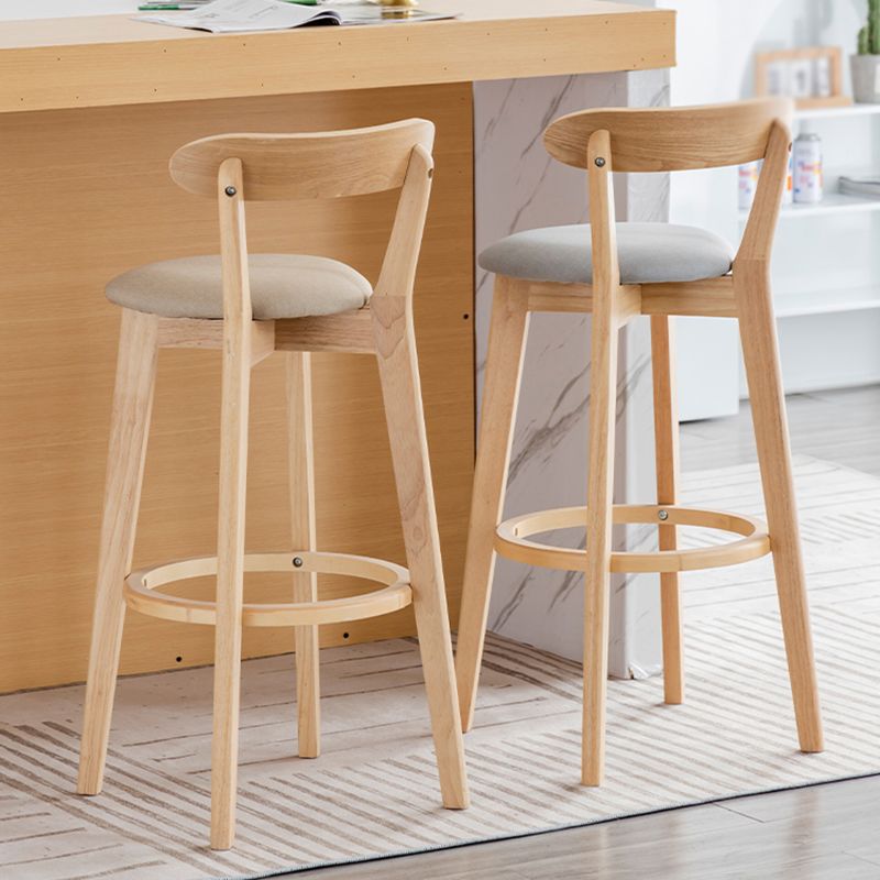 Nordisches Holz einfacher Barhocker 28 "H Indoor Tallhocker mit Polster