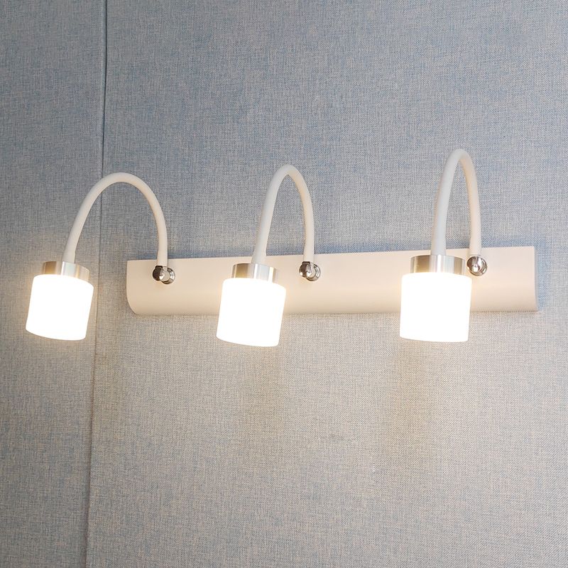 Modern Simple Mirror Lamp Fixture Flexible Makeup Mirror Lamp for Bathroom Washroom