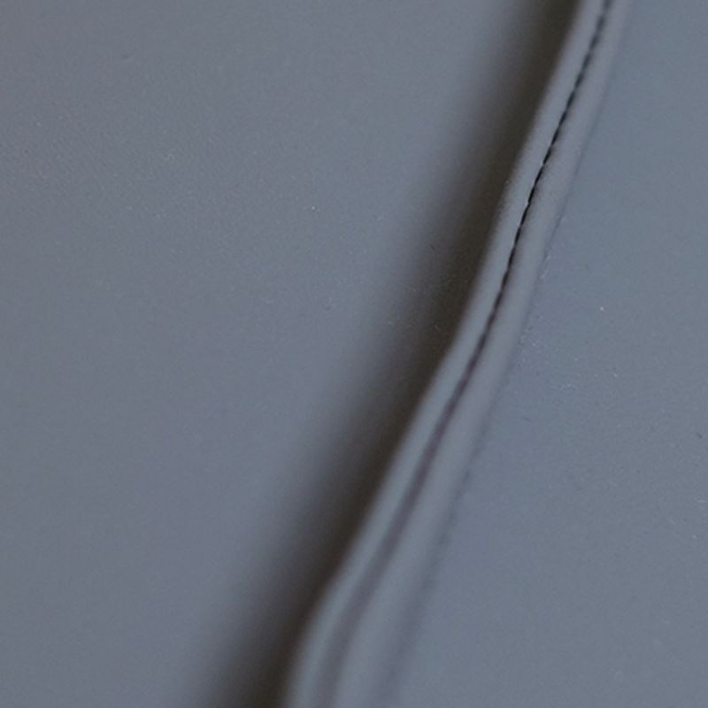 Modern Pouf Ottoman Leather Upholstered Solid Color Tear Resistant Square Ottoman