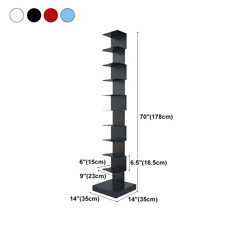13.78"W Bookshelf Contemporary Style Invisible Bookcase for Office Study Room