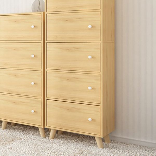 9.44" Wide Storage Cabinet with Doors Contemporary Wooden Accent Cabinet