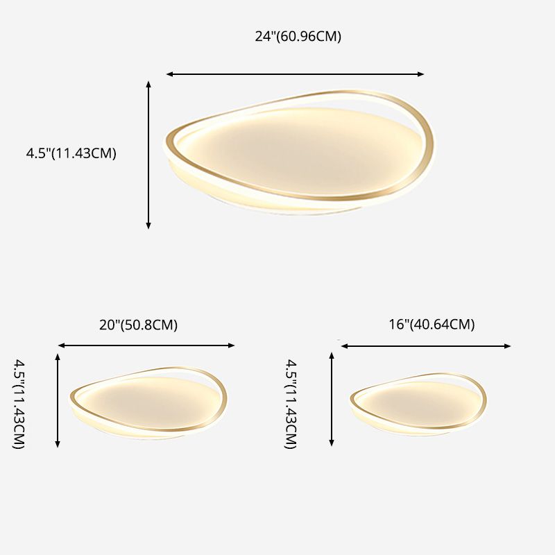 Nouveau Plafonnier LED moderne en métal à 1 lumière, luminaire décoratif de plafond, idéal pour une chambre à coucher ou une chambre à coucher