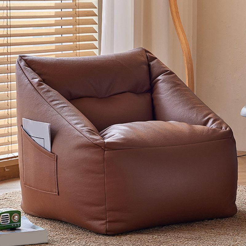 31.49" W x 27.55" D x 27.55" H Bonded Leather Accent Room Chair with Tight Back