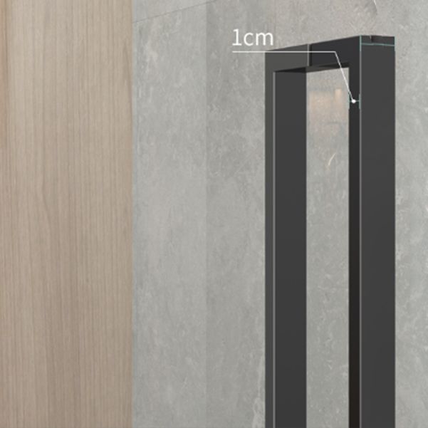 Frameless to Ceiling Bathroom Screen, Swing Tempered Glass Shower Door
