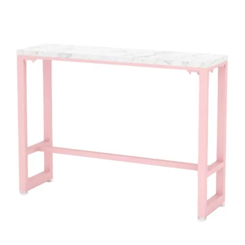 Modern 1/5 Pieces Bar Table Set Rectangle Stone Counter Table for Cafe